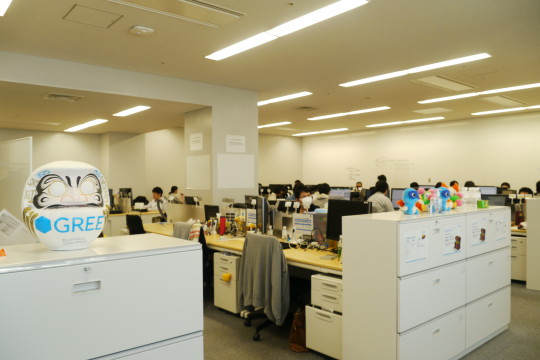 グリービジネスオペレーションズ株式会社のオフィス内の風景